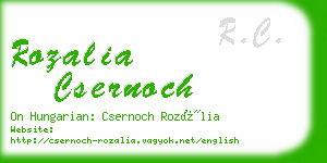 rozalia csernoch business card